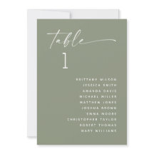 Sage Green minimalistische Sommer Hochzeitssitzkar