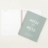Sage Green Miss an Mrs. Wedding Planner Planer (Anzeige)