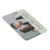 Sage Green mit Dots Save the Date Hochzeitsstift F Magnet (Rechte Seite)