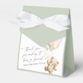 Sage Green Modern Bearly Wait Gender Neutral Geschenkschachtel (Vorderseite)