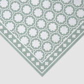 Sage Green Modern Bone Inlay Decoupage Paper Seidenpapier (Ausschnitt)