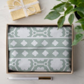 Sage Green Modern Bone Inlay Decoupage Paper Seidenpapier (Geschenk)