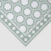 Sage Green Modern Bone Inlay Decoupage Paper Seidenpapier (Detail)