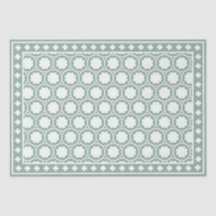 Sage Green Modern Bone Inlay Decoupage Paper