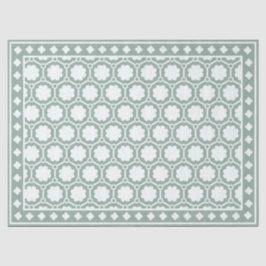 Sage Green Modern Bone Inlay Decoupage Paper Seidenpapier