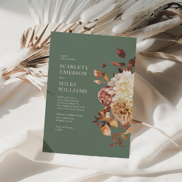 Sage Green Modern Fall Terracotta Einladung