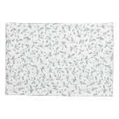 Sage Green Modern Farmhouse Daisy Buds Pattern Kissenbezug (Rückseite)