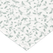 Sage Green Modern Farmhouse Daisy Buds Pattern Tischdecke (Schrägansicht)
