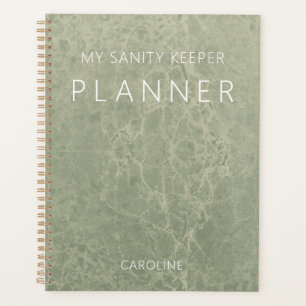 Sage Green Modern Marble Planer