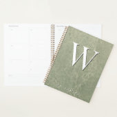 Sage Green Modern Marbour Monogram Planer (Anzeige)