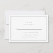 Sage Green Modern Minimalistisch I Wedding RSVP Ca Karte (Vorderseite)