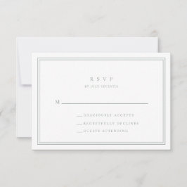 Sage Green Modern Minimalistisch I Wedding RSVP Ca Karte