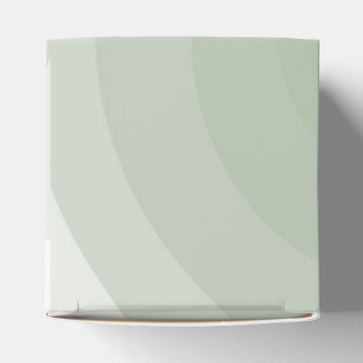 Sage Green Modern Monogram Wedding Geschenkschachtel (Oben)