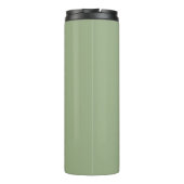 Sage Green Modern Typografy Personalisiert Thermosbecher (Rückseite)