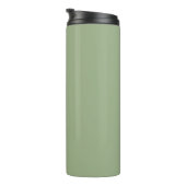 Sage Green Modern Typografy Personalisiert Thermosbecher (Nach rechts gedreht)