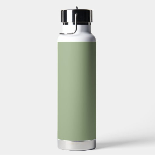 Sage Green Modern Typografy Personalisiert Trinkflasche (rechts)