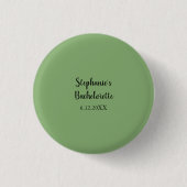 Sage Green Modern Wedding Bachelorette Gefallen Ge Button (Vorderseite)