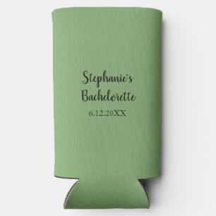 Sage Green Modern Wedding Bachelorette Gefallen Ge Selters Dosenkühler