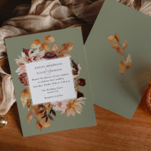Sage Green Moderne Herbstelegung Herbst