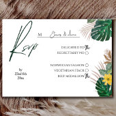 Sage Green Moderne Minimalistische botanische UAWG RSVP Karte