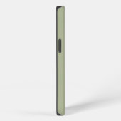 Sage Green Monogram Initials Trendy Boho iPhone Hülle (Rechte Seite)