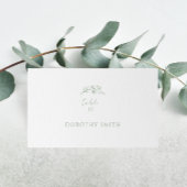 Sage Green Monogram Wedding Platzkarte