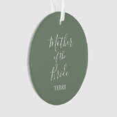 Sage Green Mother of the Bride Gift Ornament (Vorderseite)