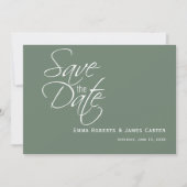 Sage Green Mountain Foto Save the Date (Vorderseite)