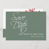 Sage Green Mountain Foto Save the Date (Vorne/Hinten)
