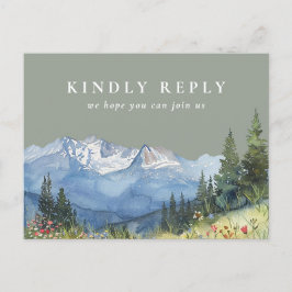 Sage Green Mountain Song Anfrage UAWG Postkarte