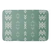 Sage Green Mud Cloth Badematte (Vorderseite)