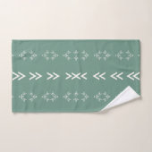 Sage Green Mud Cloth Badhandtuch Set (Handtuch)