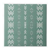 Sage Green Mud Cloth Fliese (Vorderseite)