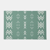 Sage Green Mud Cloth Fußmatte (Vorderseite)