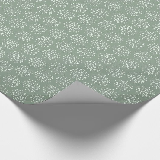 Sage Green Mum Christmas Geschenkpapier (Ecke)
