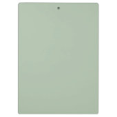 Sage Green Name Modern Elegante Monogram Boho Klemmbrett (Rückseite)