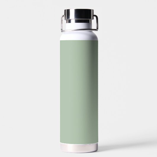 Sage Green Name Modern Elegante Monogram Boho Trinkflasche (Rückseite)