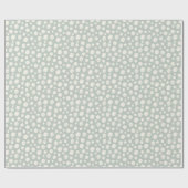 Sage Green Neutral Elegant Abstrakt Minimalistisch Geschenkpapier (Flach)