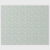 Sage Green Neutral Elegant Abstrakt Minimalistisch Geschenkpapier (Flach)
