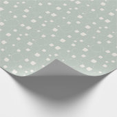 Sage Green Neutral Elegant Abstrakt Minimalistisch Geschenkpapier (Ecke)