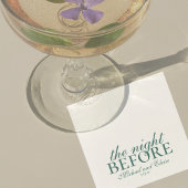 Sage Green Night Before Rehearsal Dinner Wedding  Serviette