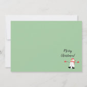 Sage Green Oh, was Spaß Weihnachten Snowman Foto (Rückseite)