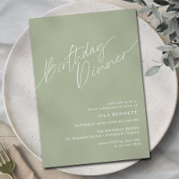 Sage Green Olive | Einfaches elegantes Abendessen 