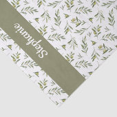 Sage Green Olives Watercolor Seidenpapier (Ausschnitt)