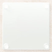 Sage Green Ombre Glasuntersetzer (Rückseite)