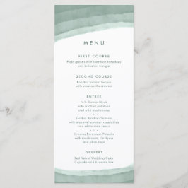 Sage Green Ombre | Minimalistisch Boho Wedding Menükarte