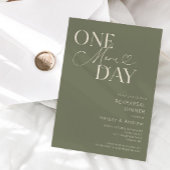 Sage Green One more day Probe Dinner Einladung