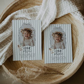 Sage Green One Silly Goose 1st Birthday Invitation Einladung