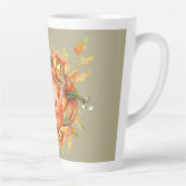 Sage Green & Orange Pumpkin Bounty Erntedank Milchtasse (Rechts)