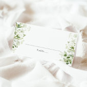 Sage Green Organic Greenery Wedding Place Card Platzkarte